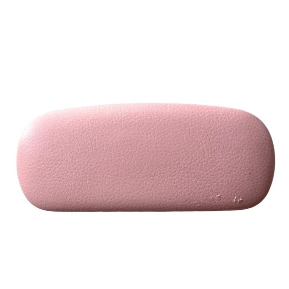 Vintage Y2K Juicy Couture Pink Hard-sided Glasses Case Brown Interior Lining - Picture 3 of 5